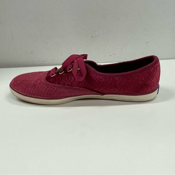 New Keds Champion Velvet in Burgundy Size 7.5 - Picture 6 of 9
